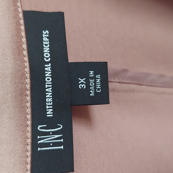 INC International Concepts Dusk Open Blazer in Mauve Rose Size 3X NWT - Picture 10 of 16